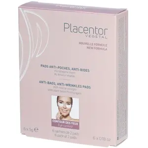 Placentor Vegetal Pads Patch AntiPoches Antirides Contour Des Yeux 2 x 6 Sachets pas cher