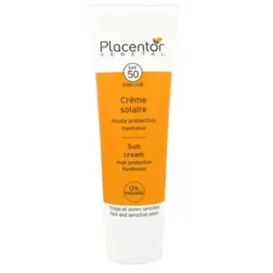 Comparateur de prix : Placentor Crème Solaire Très Haute Protection SPF50+ 40ml