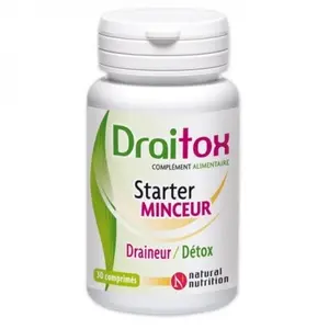 Natural nutrition draitox starter minceur 30 comprimes pas cher