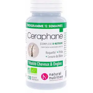 NATURALNUTRITION NATURAL NUTRITION Ceraphane 120 gélules pas cher