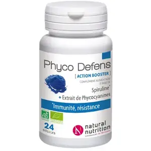 Natural Nutrition Phyco Defens Bio 24 gélules pas cher