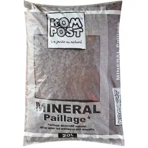 Racine - Paillage minéral en pouzzolane rouge 20/40mm, sac de 20 litres - KOM34 pas cher