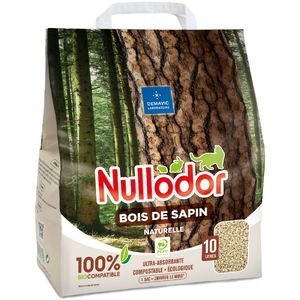 Demavic Nullodor Bois de Sapin pour Chat 10 L 4,1 kg 1 Unité