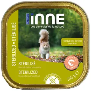 NUTRIVET - INNE Chat - TERRINE - Chat Stérilisé - Saumon - 100g pas cher