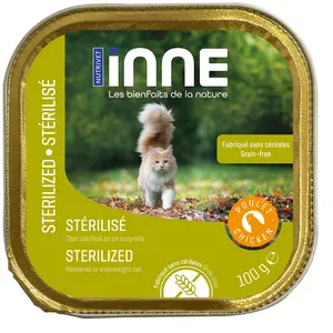 16x100g Nutrivet Inne Stérilisé 16 x 100 g pour chat - poulet pas cher