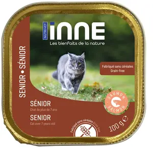 NUTRIVET - INNE Chat - TERRINE - Chat Sénior - Saumon - 100g pas cher