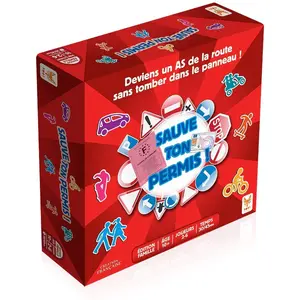 Jeu de société Sauve Ton Permis - TOPI GAMES - Rouge - Garçon et Fille pas cher