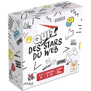 Jeu de culture générale Topigames Le Quizz des Stars du Web pas cher