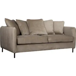 CAMIF Canapé convertible velours Olympe pas cher