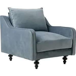 Fauteuil velours Orso  