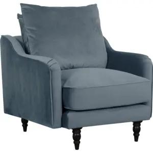 CAMIF Fauteuil velours Olie  pas cher