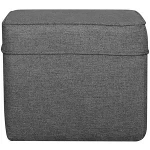 Pouf carré tissu Ondine CAMIF Vendu parcamif