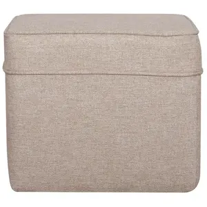 Pouf carré tissu Ondine CAMIF 