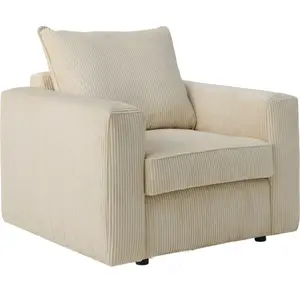CAMIF Fauteuil velours côtelé Otto pas cher
