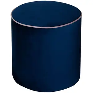 CAMIF Pouf rond tissu velours Léo 