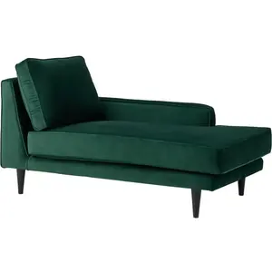 CAMIF Méridienne velours Oscar pas cher