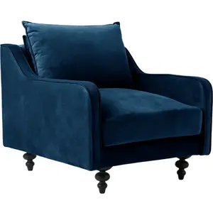 CAMIF Fauteuil velours Orso pas cher