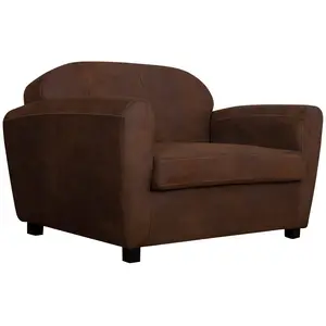 Camif Canapé microfibre aspect cuir vieilli Owen  pas cher