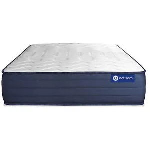 Actisom Matelas 90x190 Ressorts ensachés et Mémoire de forme 5zones de confort