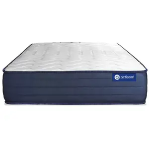 ACTISOM Matelas 90x200 Ressorts ensachés et Mémoire de forme 5zones de confort pas cher