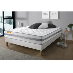 Septnuits Matelas Ressorts ensaches Memo Spring 3 zones de confort MAXI epaisseur pas cher