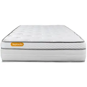 Septnuits Matelas  Ressorts ensachés et mémoire de forme - Confort : Equilibré