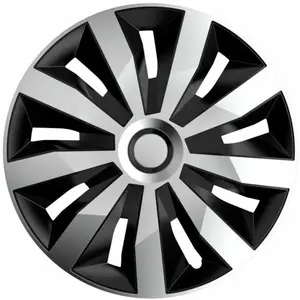 Boîte de 4 enjoliveurs PENTA SilverNoir ABS 15'' Polaire RA15-RPEA pas cher