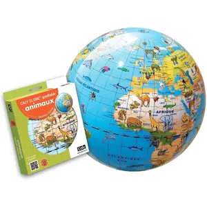 Craenen Jeu d'éveil Trousselier Globe Terrestre Gonflable Animaux 30 cm