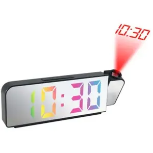 Inovalley Réveil-projecteur miroir multicolore pas cher