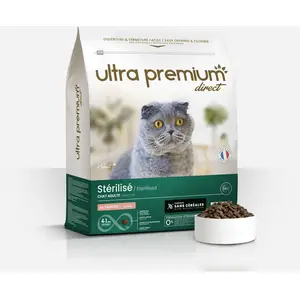 Ultra Premium Direct Croquettes Chat Saumon - Sans Céréales - Pour Chat Stérilisé pas cher