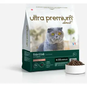 Croquettes Chat Saumon - Sans Céréales - Pour Chat Stérilisé pas cher
