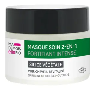 Masque soin 2 en 1 fortifiant intense - Vitalité bio - MADEMOISELLE BIO pas cher