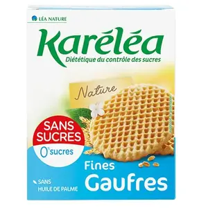 Karéléa Biscuits Sans Sucres Fines Gaufres 140gVendu paratida-santediscount