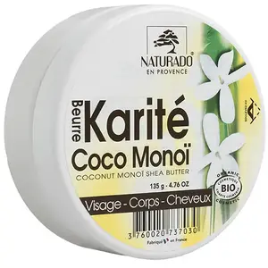 Comparateur de prix : Naturado Beurre de Karité Coco Monoï bio 150ml