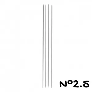 Non communiqué Aiguilles à tricoter double pointe alu. 20cm n°2 à 5-Distrifil(...) -