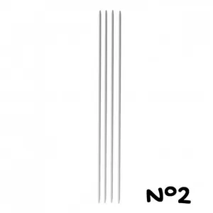 Non communiqué Aiguilles à tricoter double pointe alu. 20cm n°2 à 5-Distrifil(...) -