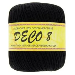 Non communiqué Coton à crocheter DECO 8 - Distrifil(...) - 10 Noir