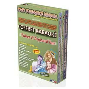 KPM Coffret 3 DVD Karaoké Mania "Tubes D'Aujourd'hui"