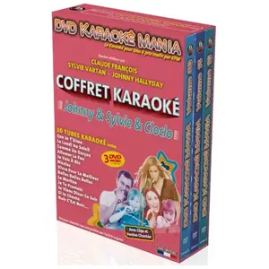 KPM Coffret 3 DVD Karaoké Mania Johnny & Sylvie & Cloclo