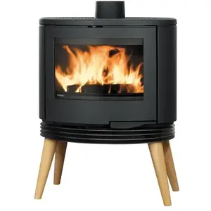 Poêle à Bois - SUPRA - KYO - 10 kW - Noir - Fonte pas cher