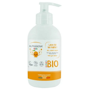 ALPHANOVA Kids - Gel lavant mains doux bio Abricot et aloe 250ml pas cher