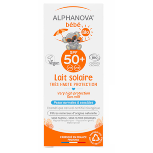 Alphanova Sun Bébé Lait Solaire Bio SPF50+ 50ml pas cher