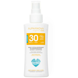 Spray Solaire Voyage Spf30 Bio Sun Visage Et Corps 90g Alphanova pas cher