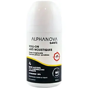 Comparateur de prix : Alphanova Santé Roll-On Anti-Moustiques Adulte 50ml