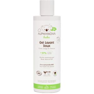 Alphanova Bébé Gel Nettoyant Doux Corps, Visage & Cheveux 200Ml pas cher