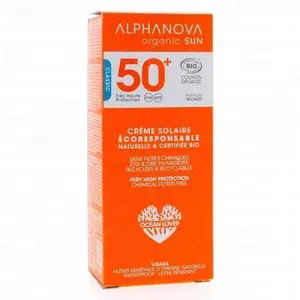 ALPHANOVA Organic Sun - Lait solaire bio SPF50+ tube 50g pas cher