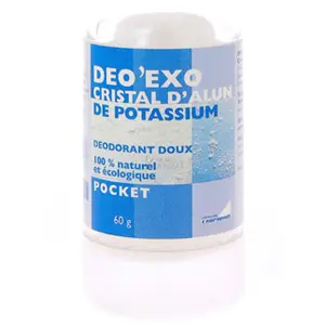 Exopharm Deo'Exo Cristal d'Alun de Potassium Pocket 60 g