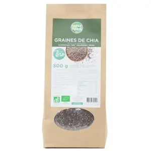 Comparateur de prix : Exopharm Supra Food Graines de Chia Bio 500g