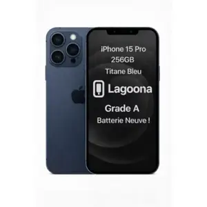 Smartphone APPLE iPhone 15 ProTitBleu 256Go BatterieNeuve pas cher