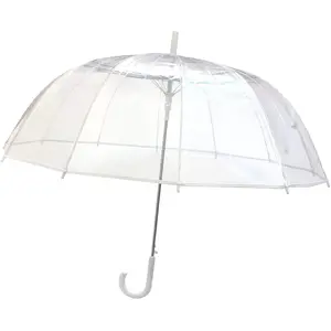 Smati - Parapluie cloche - Ouverture automatique transparent/blanc T.UVendu paramazon